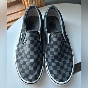 Vans Classic Slip On Sneaker Black and Pewter Grey